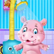 Online Games android free Baby Hippo Bath Time